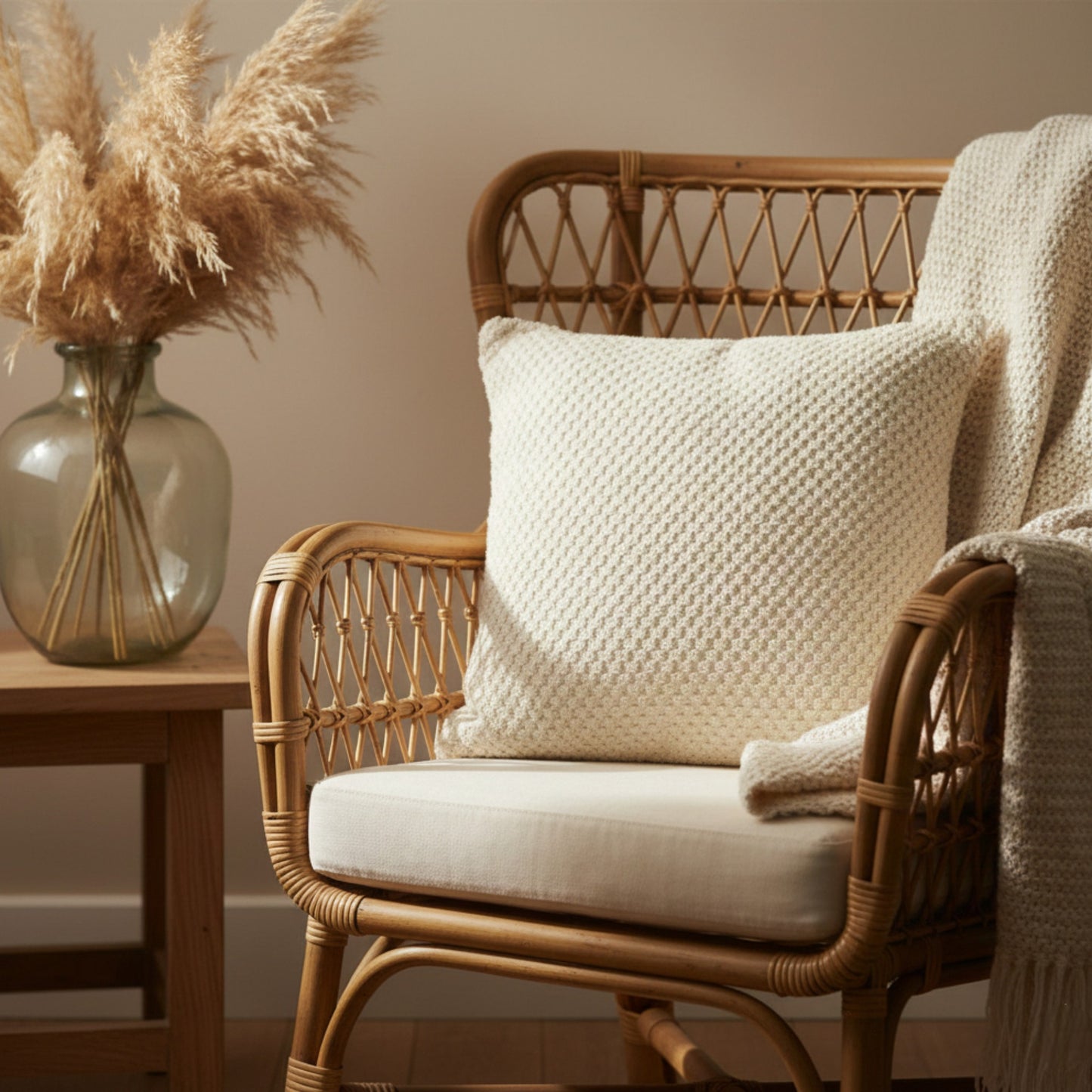 Traditional Anatolian Terry Pillowcase (44x44 cm)