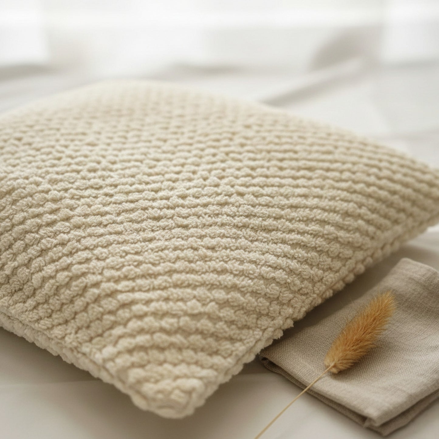 Traditional Anatolian Terry Pillowcase (44x44 cm)