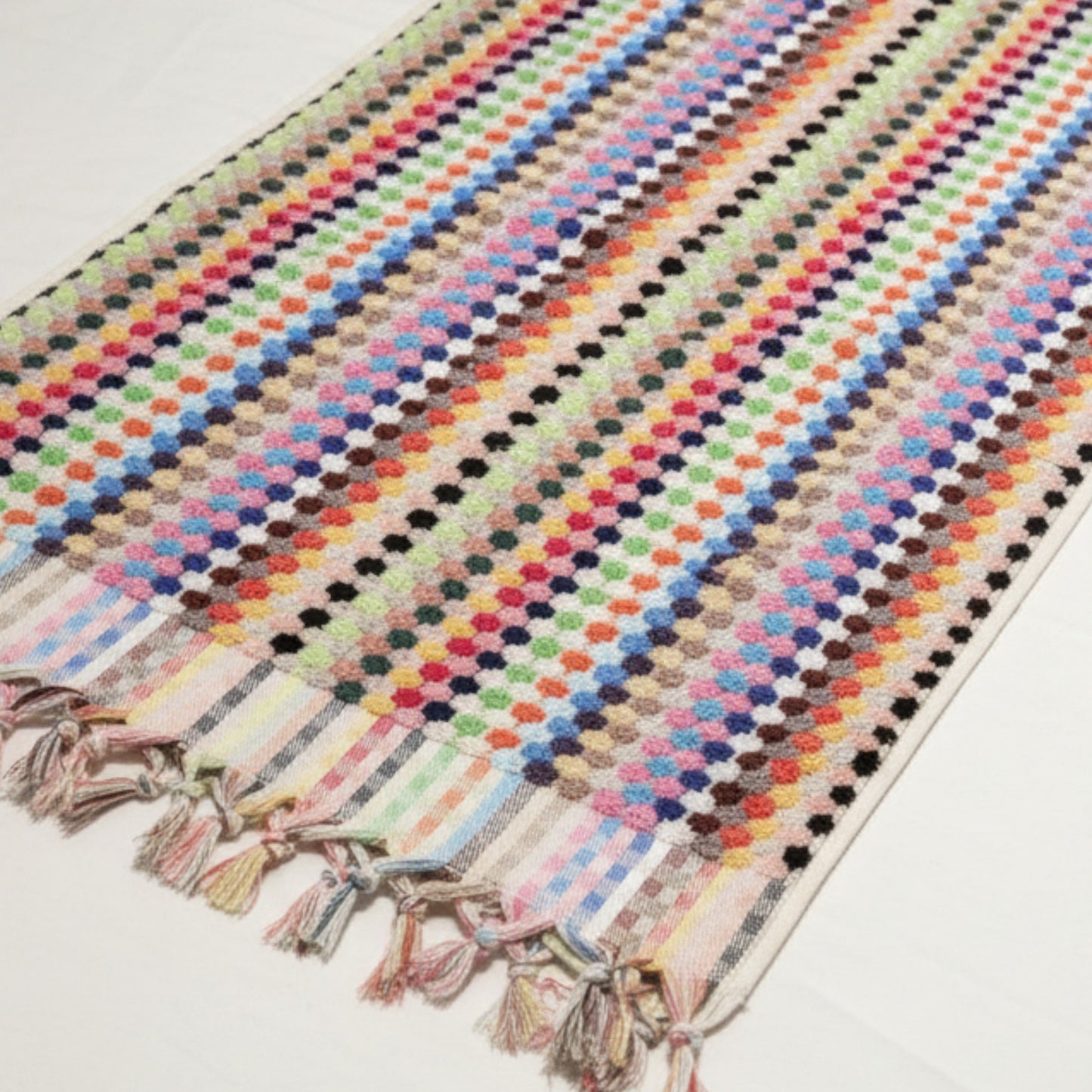 Turkish Hammam Bath Terry Hand Towels – Multi Color Dotted
