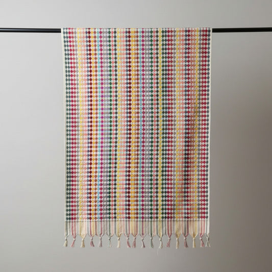 Turkish Hammam Bath Terry Towel Red Shades Dotted