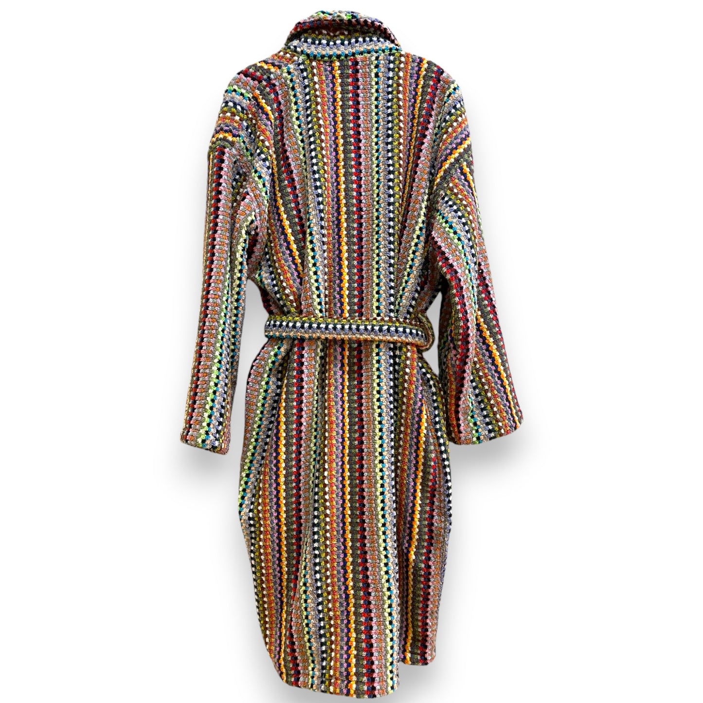 Turkish Terry Towel Bathrobe – Small Dotted Pompom Design