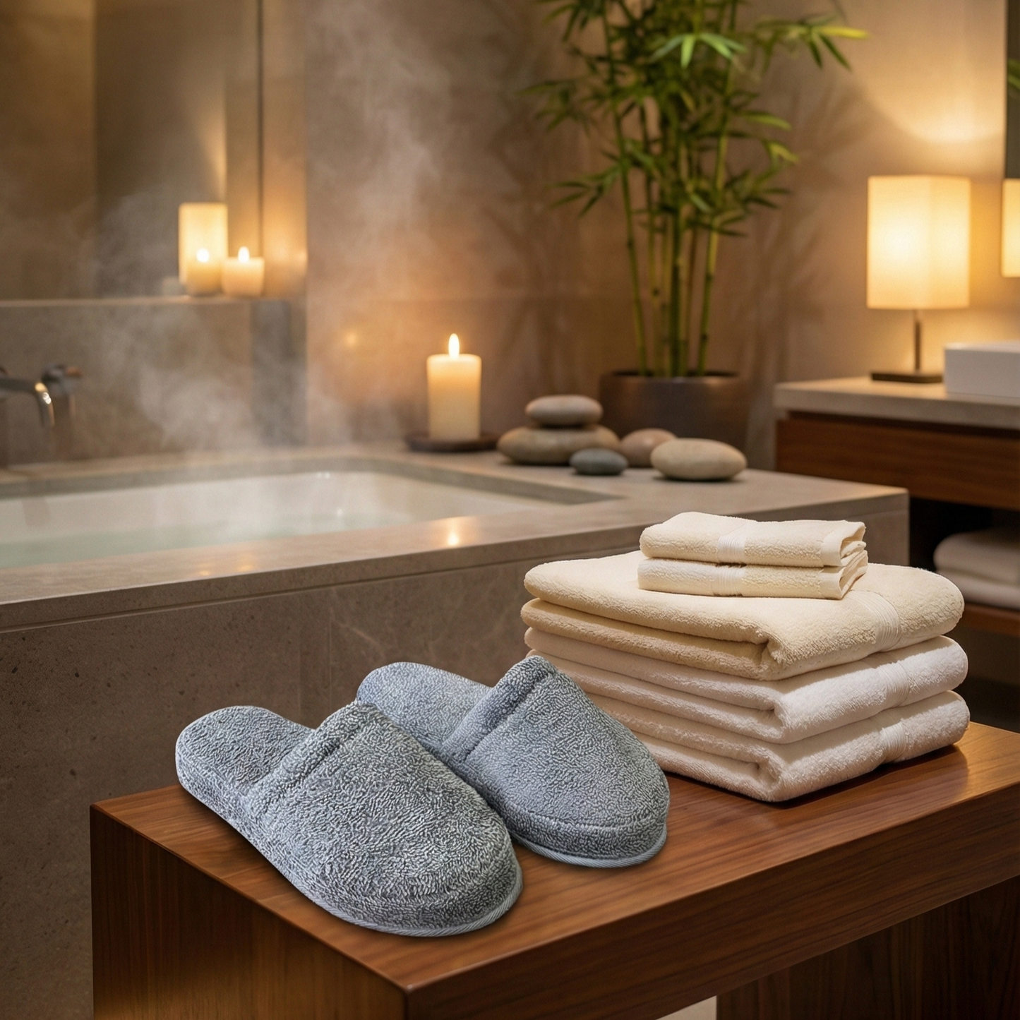 Turkish Terry Towel Slippers — Ultra Soft, Natural Cotton, Cozy & Hygienic