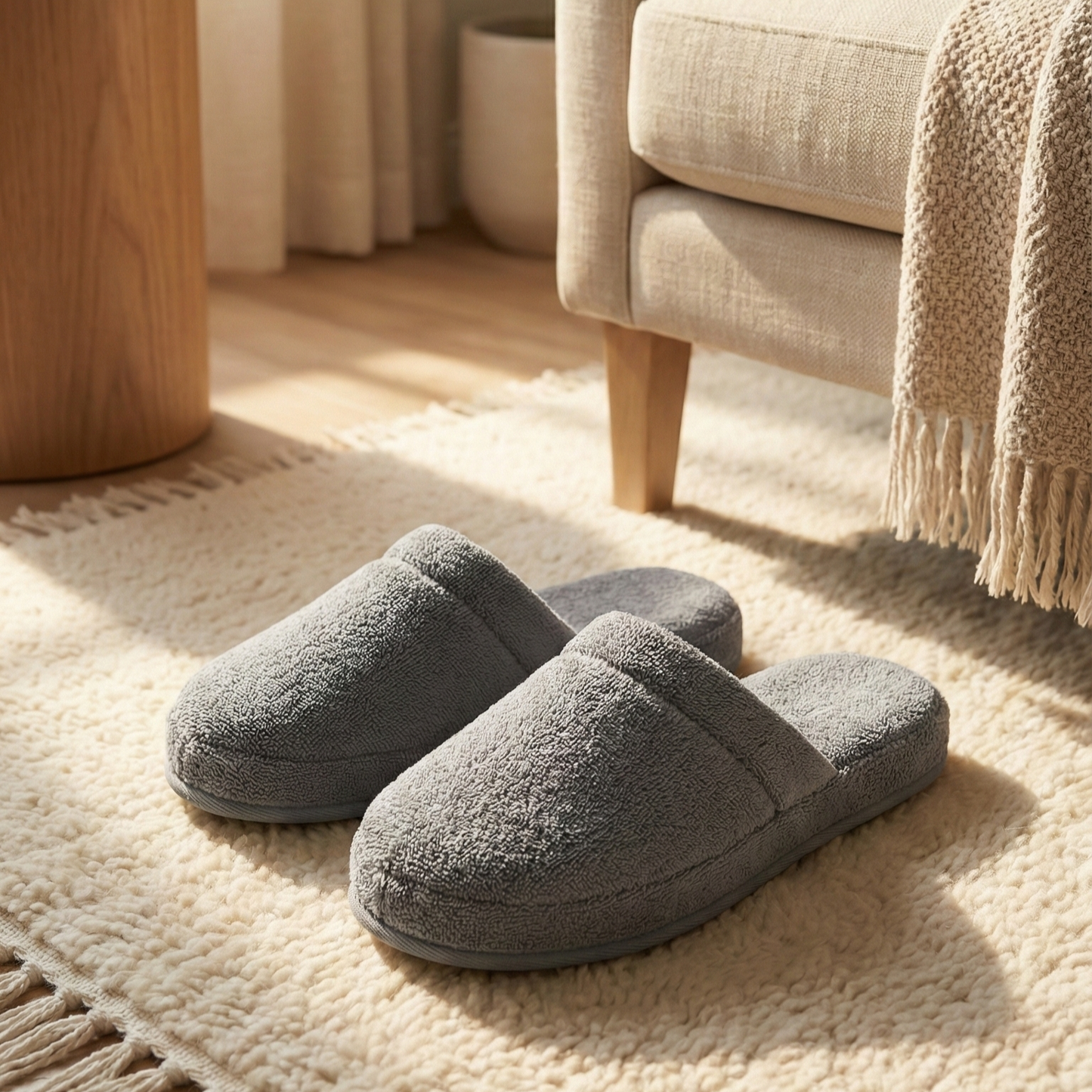 Turkish Terry Towel Slippers — Ultra Soft, Natural Cotton, Cozy & Hygienic