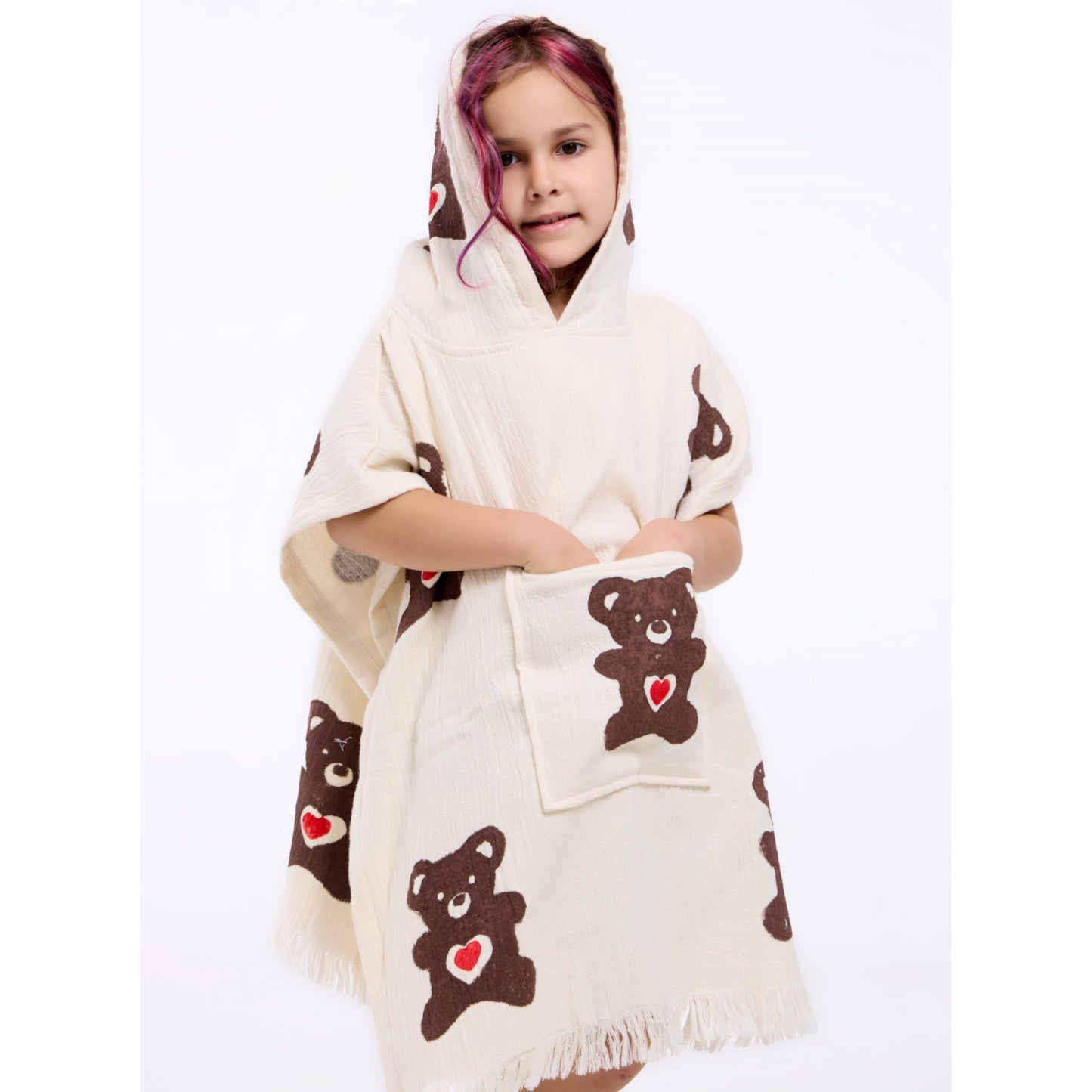 Turkish Towel Kids Poncho