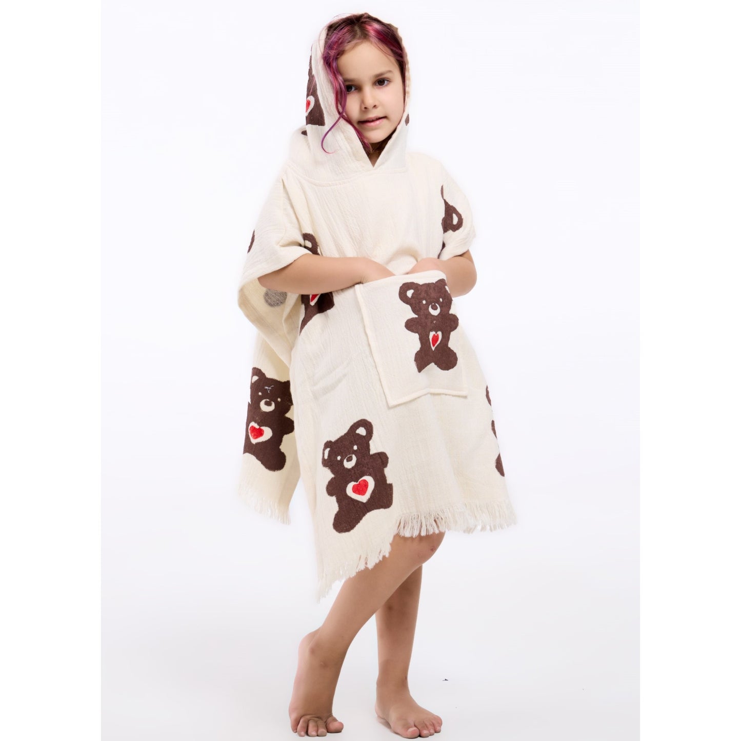 Turkish Towel Kids Poncho