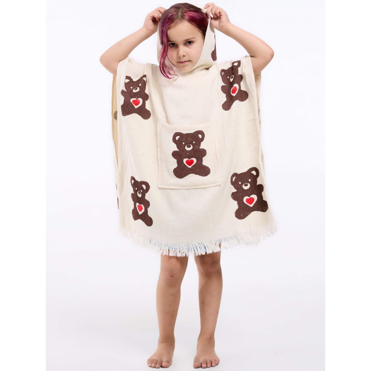 Turkish Towel Kids Poncho