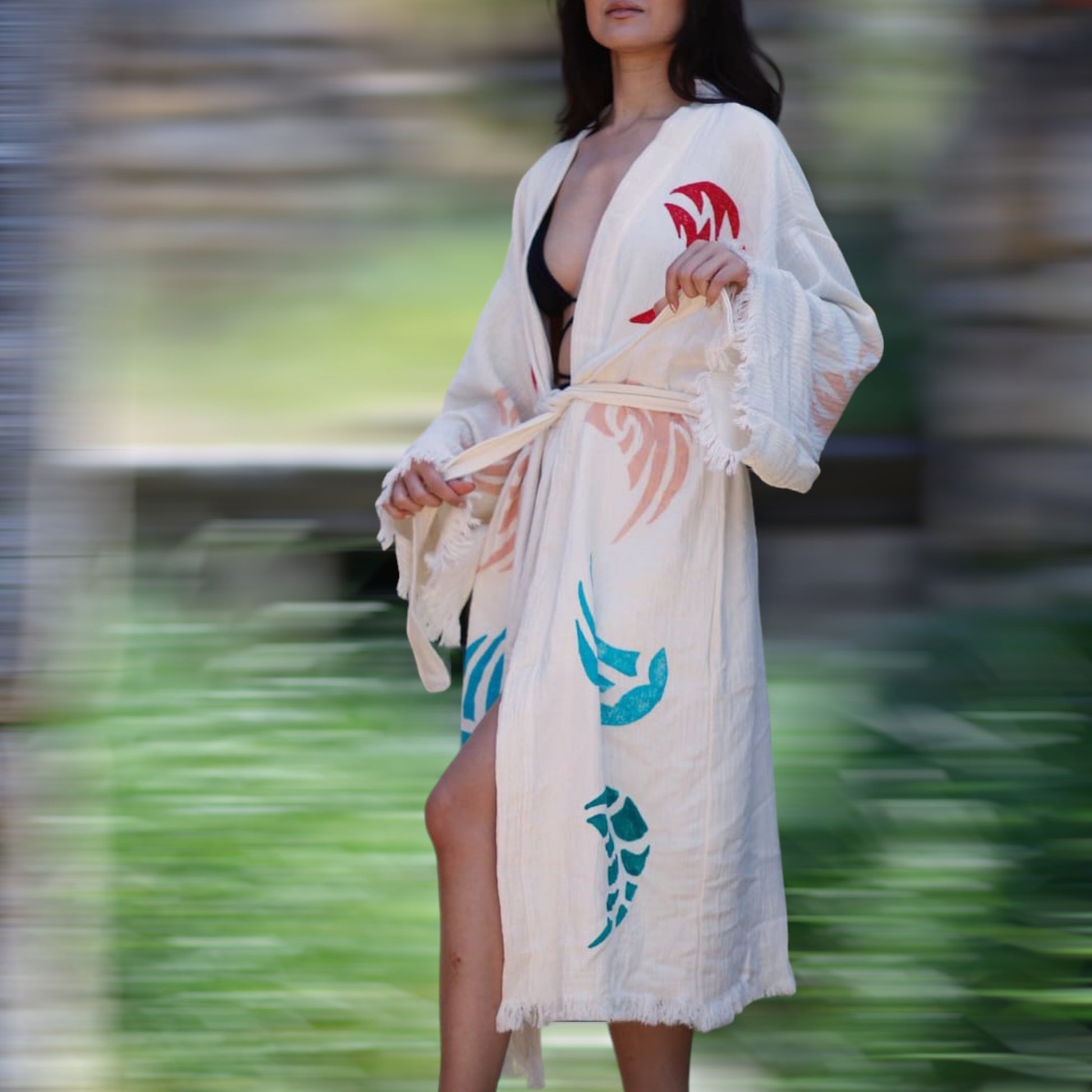 Turkish Towel Kimono Kaftan Bathrobe
