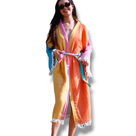 Turkish Towel Kimono Kaftan Bathrobe