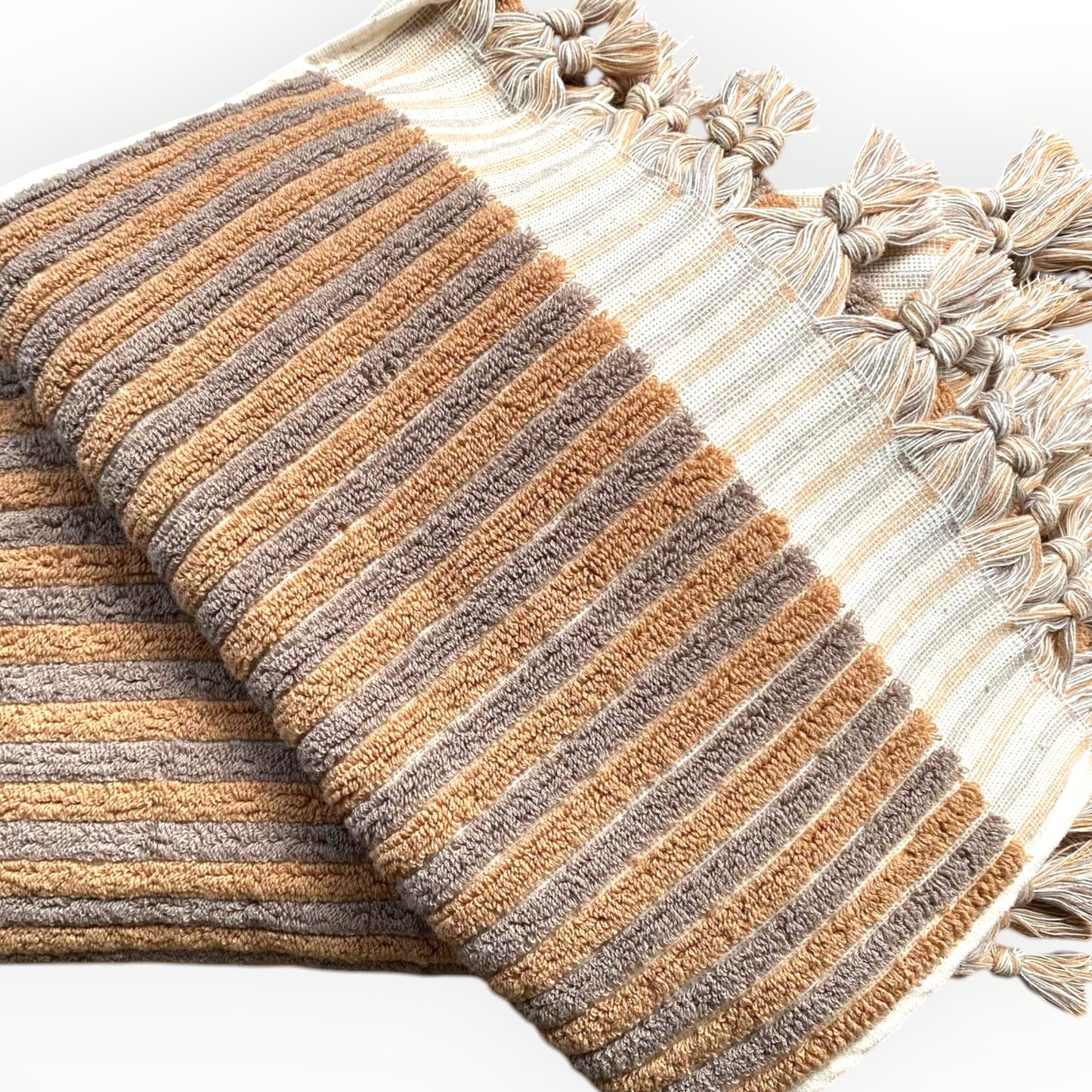 Turkish Terry Towel Natural Cotton Hand Woven Set