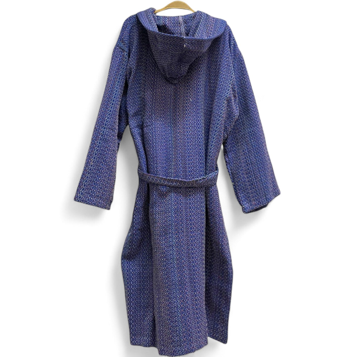 Diamond Design Turkish Towel Pestemal Bathrobe - Hooded & Unisex