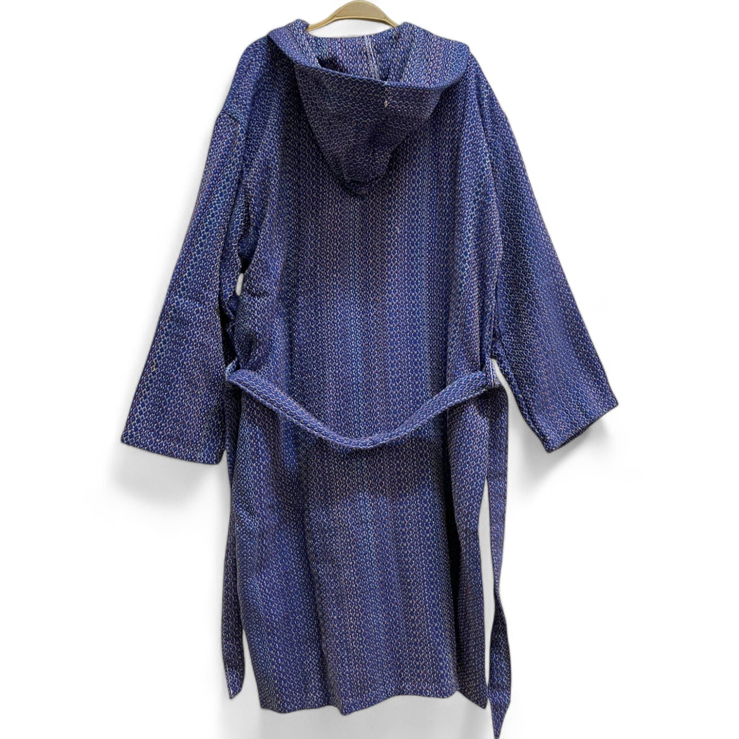 Diamond Design Turkish Towel Pestemal Bathrobe - Hooded & Unisex