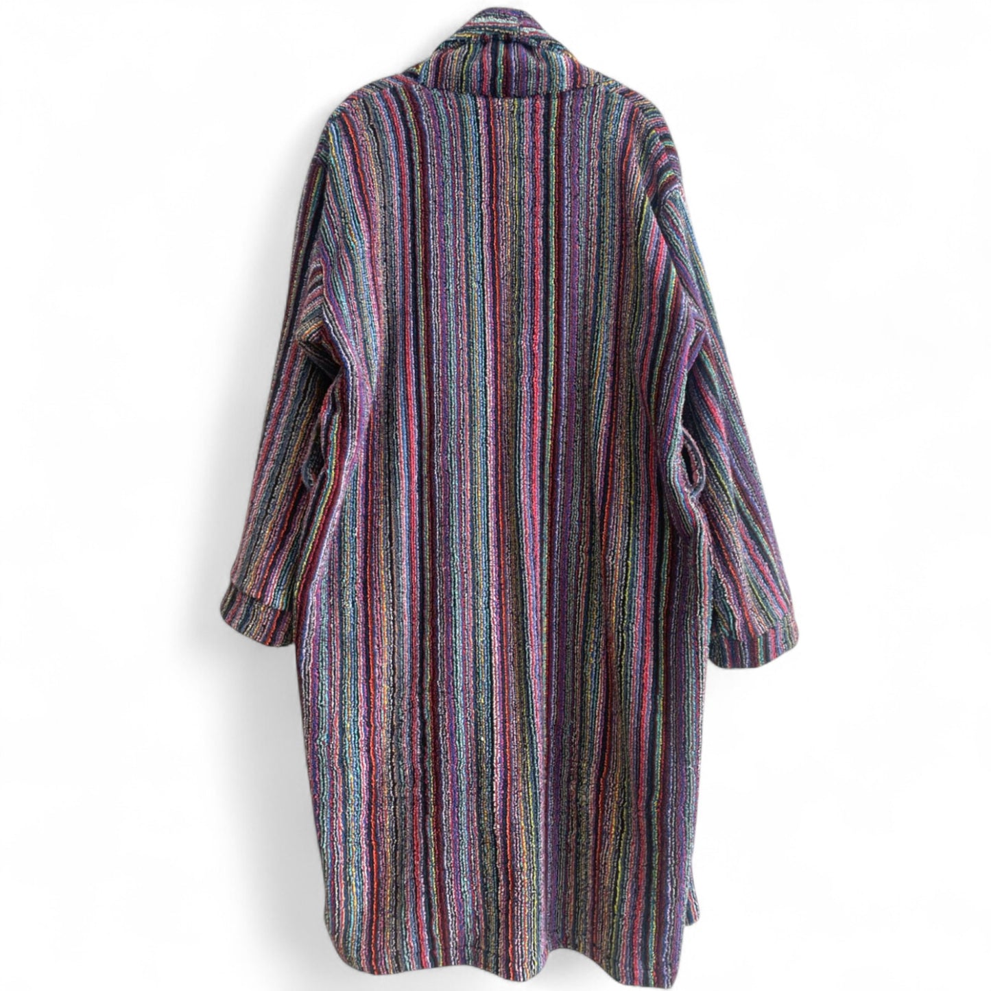 Turkish Terry Towel Bathrobe – Unisex, One Size, Handwoven