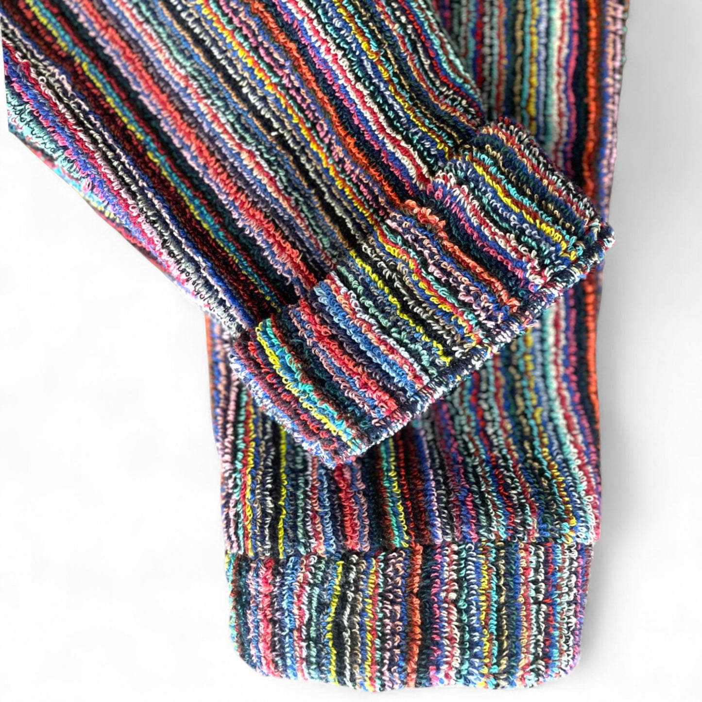 Turkish Terry Towel Bathrobe – Unisex, One Size, Handwoven