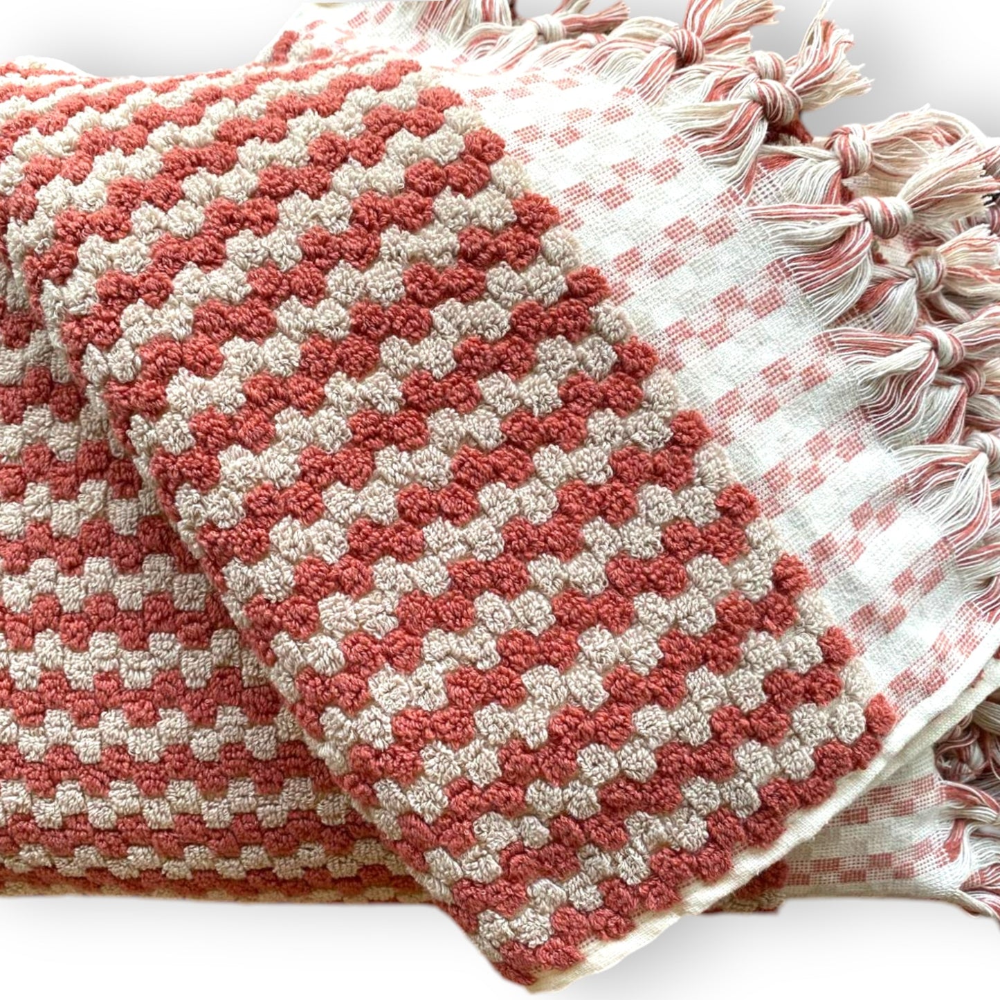 Turkish Terry Towel Natural Cotton Hand Woven Set