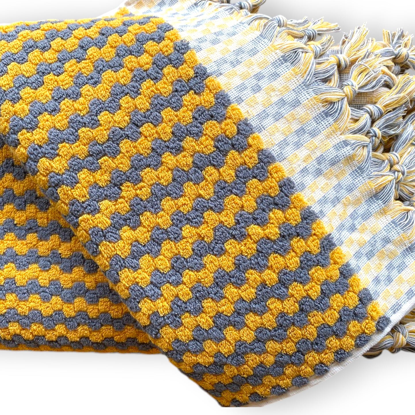 Turkish Terry Towel Natural Cotton Hand Woven Set