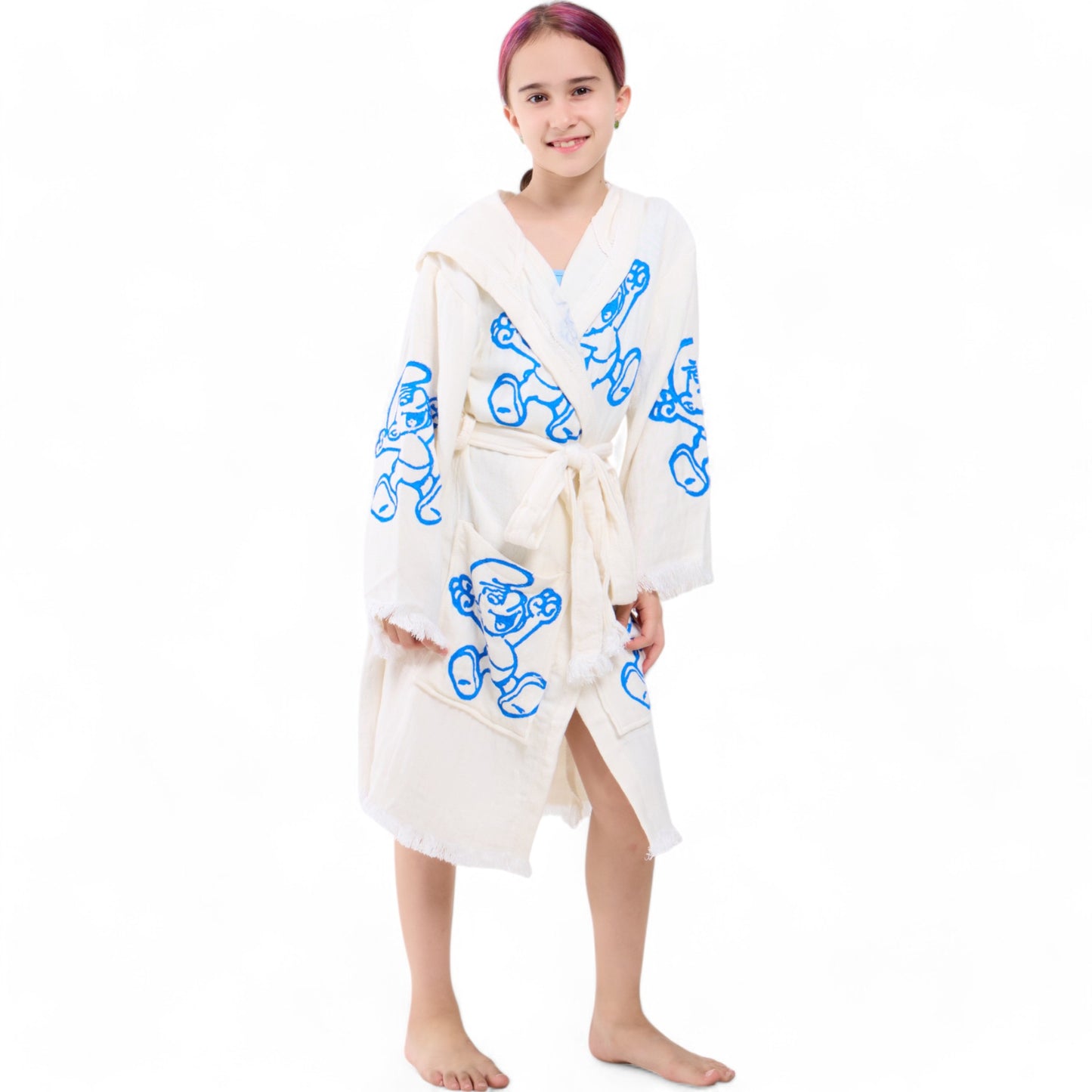 Turkish Towel Kimono Robe for Kids