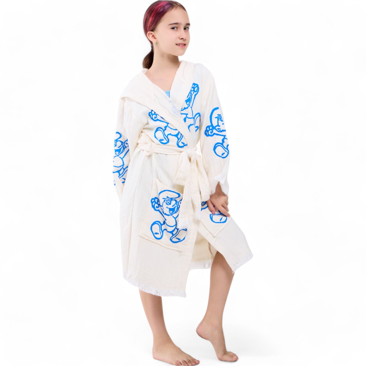 Turkish Towel Kimono Robe for Kids