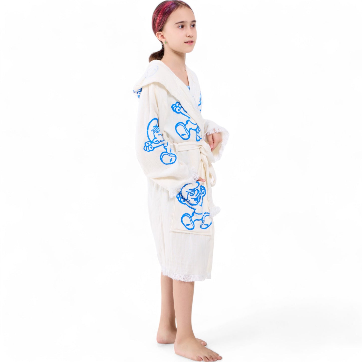 Turkish Towel Kimono Robe for Kids