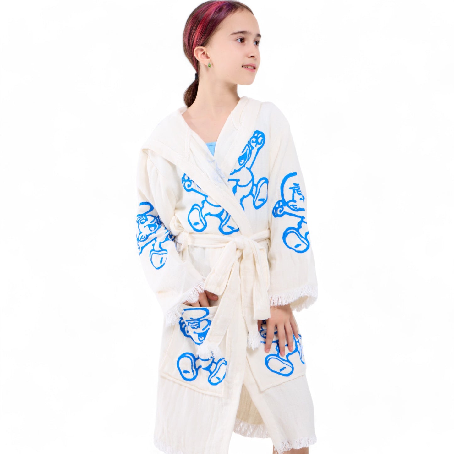 Turkish Towel Kimono Robe for Kids