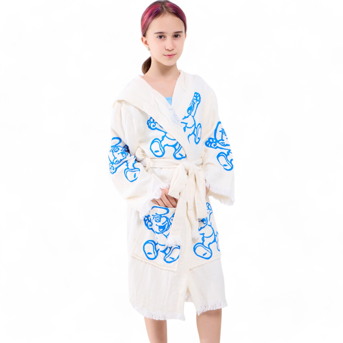 Turkish Towel Kimono Robe for Kids