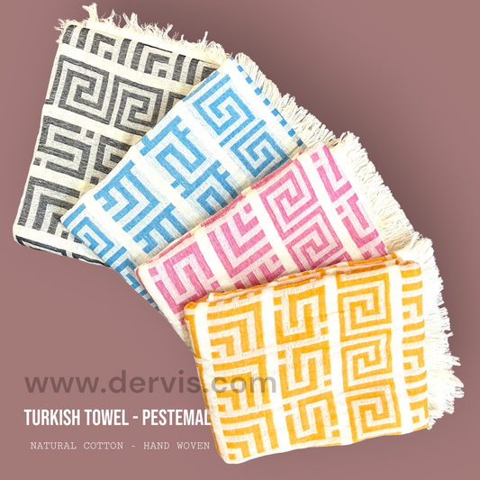 Natural Cotton Muslin Turkish Towel Pestemal