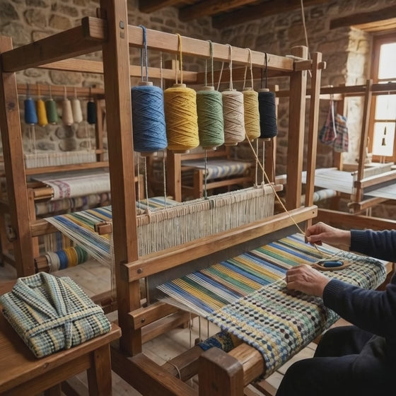 Turkish Terry Bathrobe Hooded, Unisex, Premium Cotton is woven in a workshop in small village of Anatolia Buldan