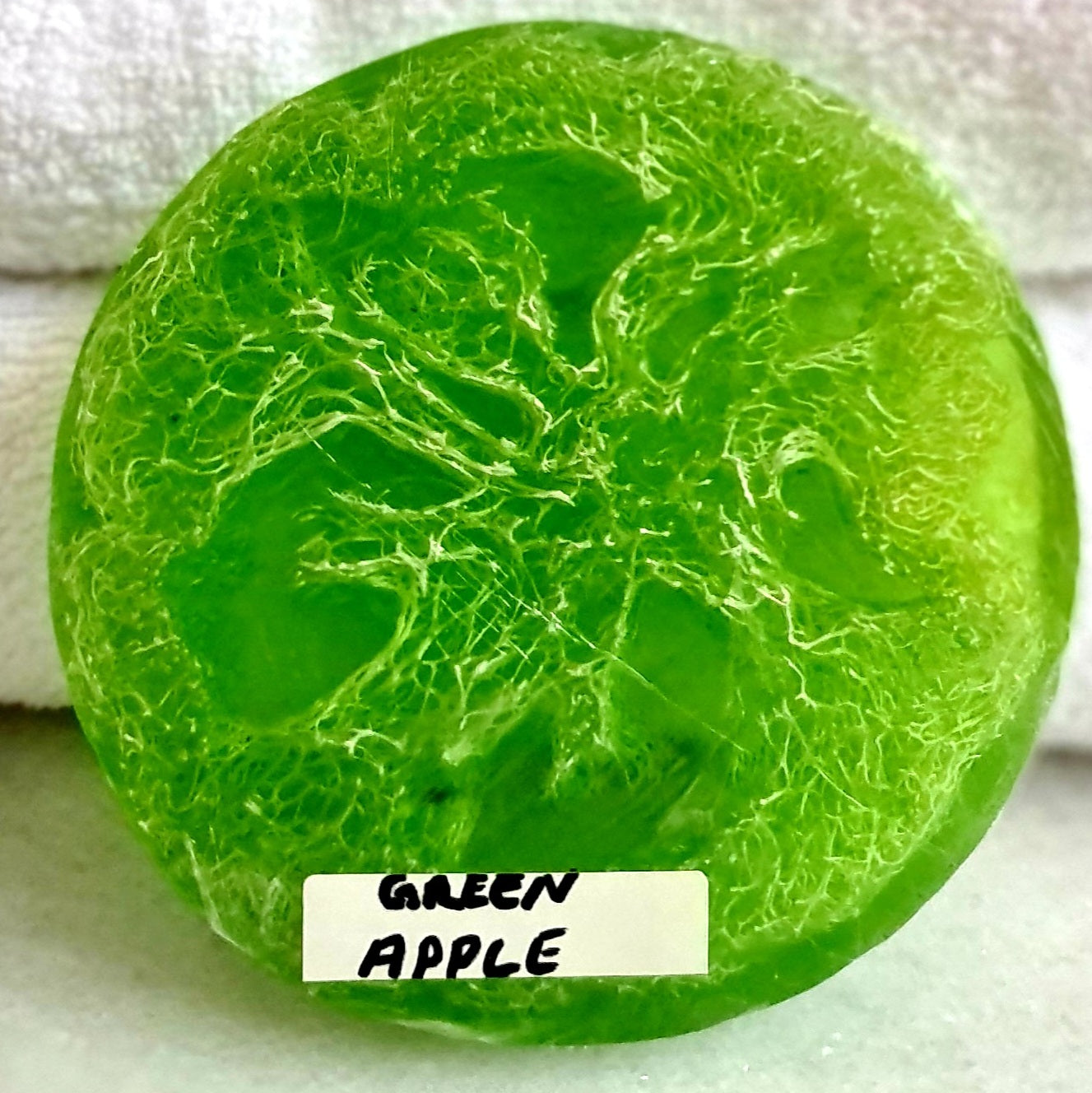 Pumpkin Fiber Green Apple Soap