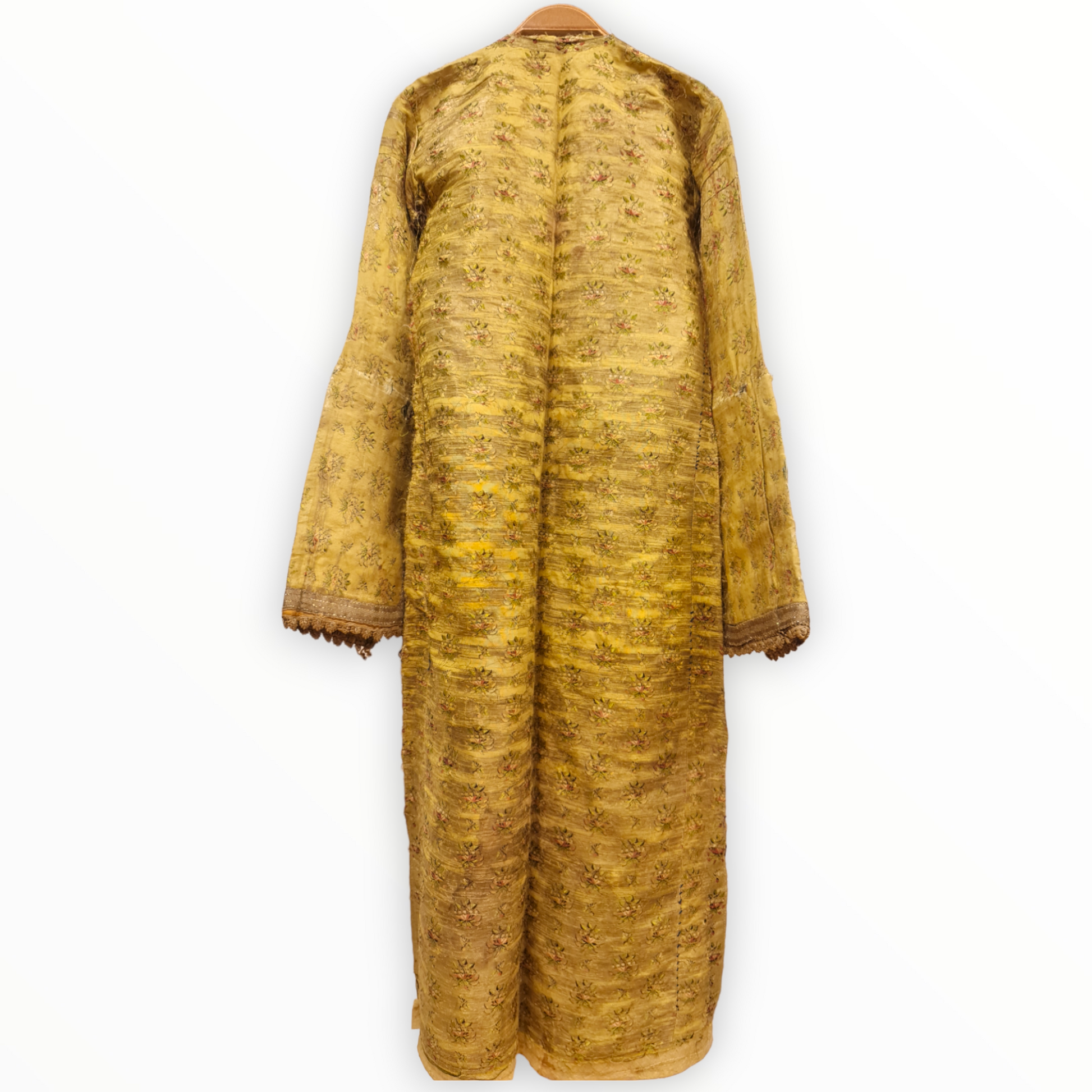 Yellow Turkish Print Plates Jacket Dress - At Folklore Collections