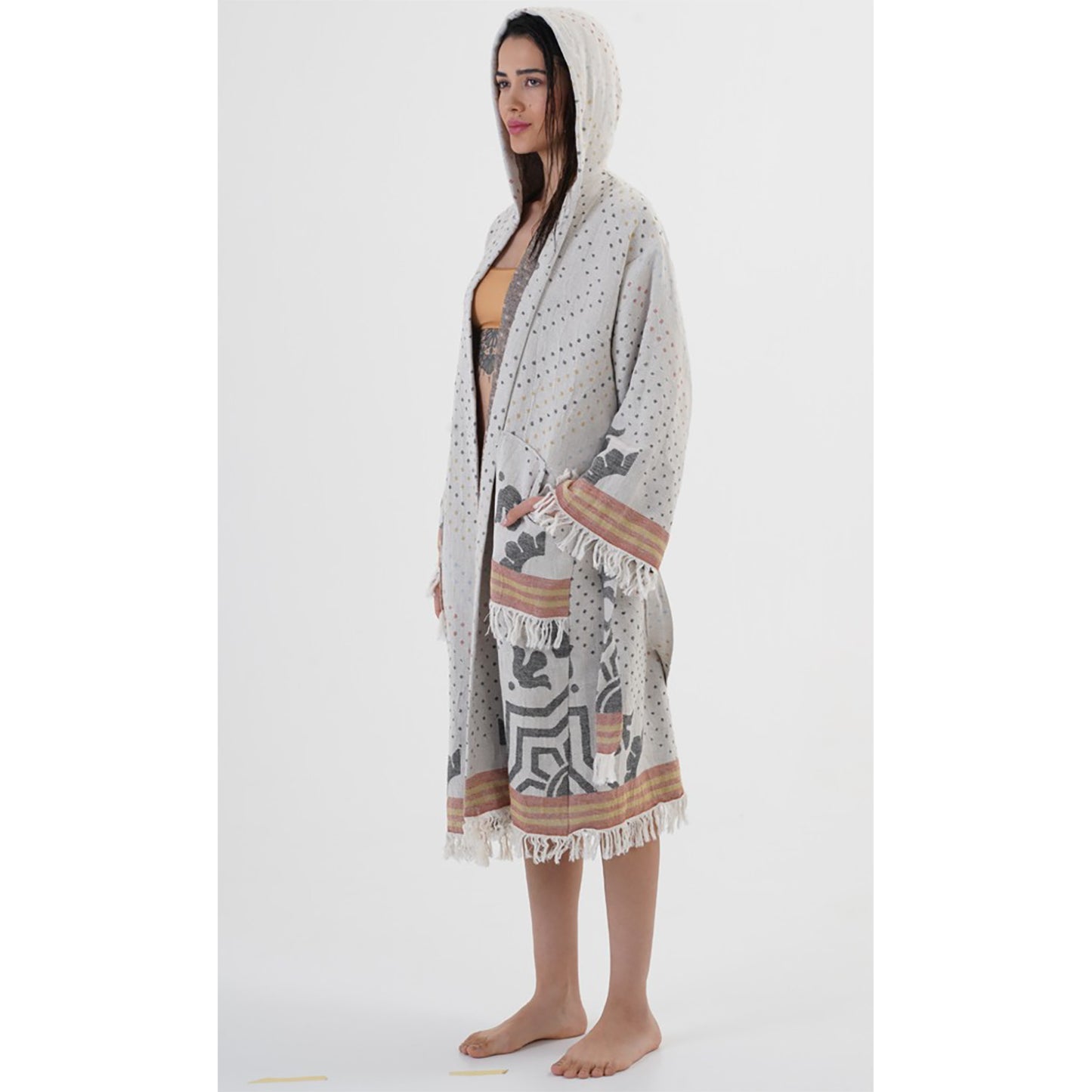 Kimono Turkish Towel Beige