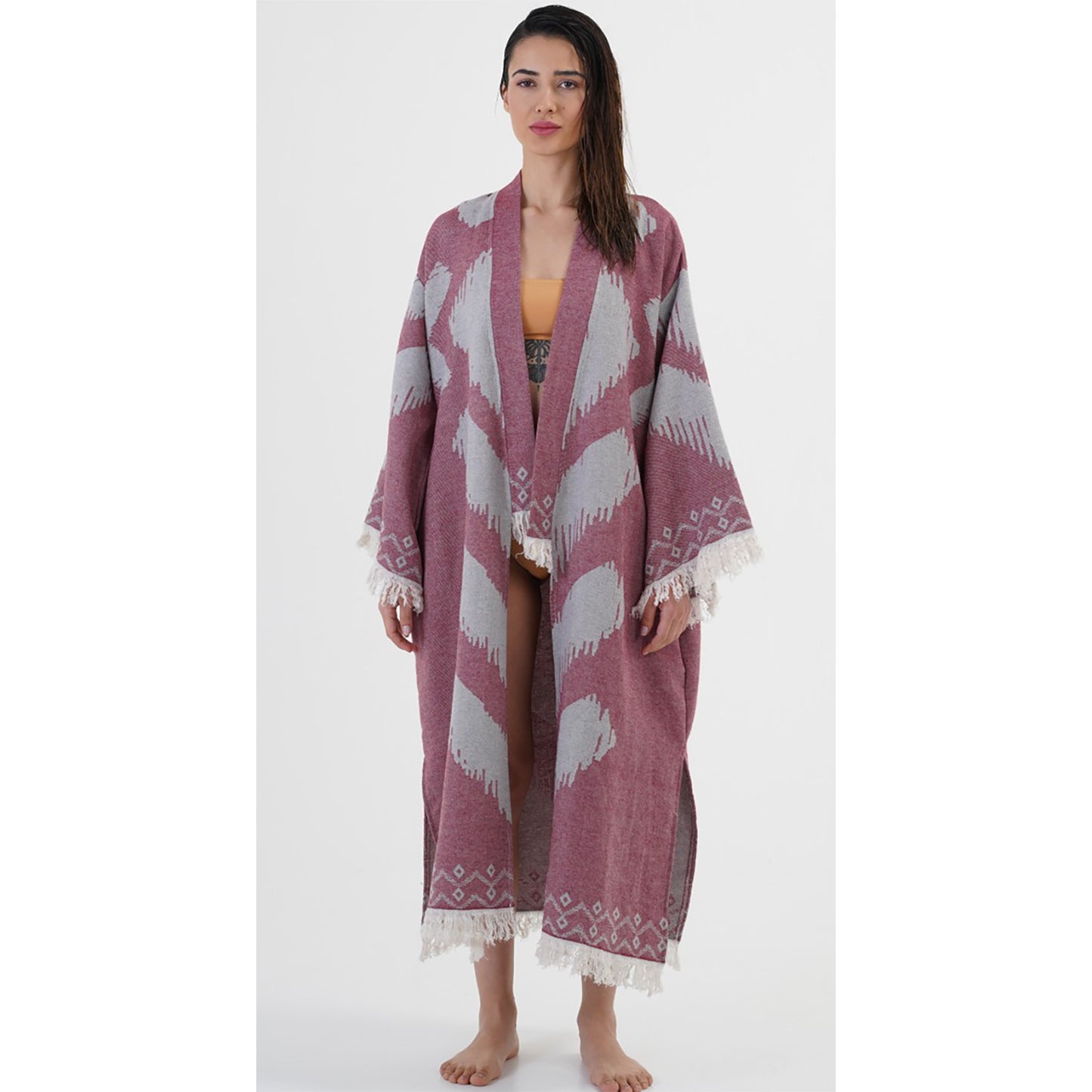 Kimono Turkish Towel Purple