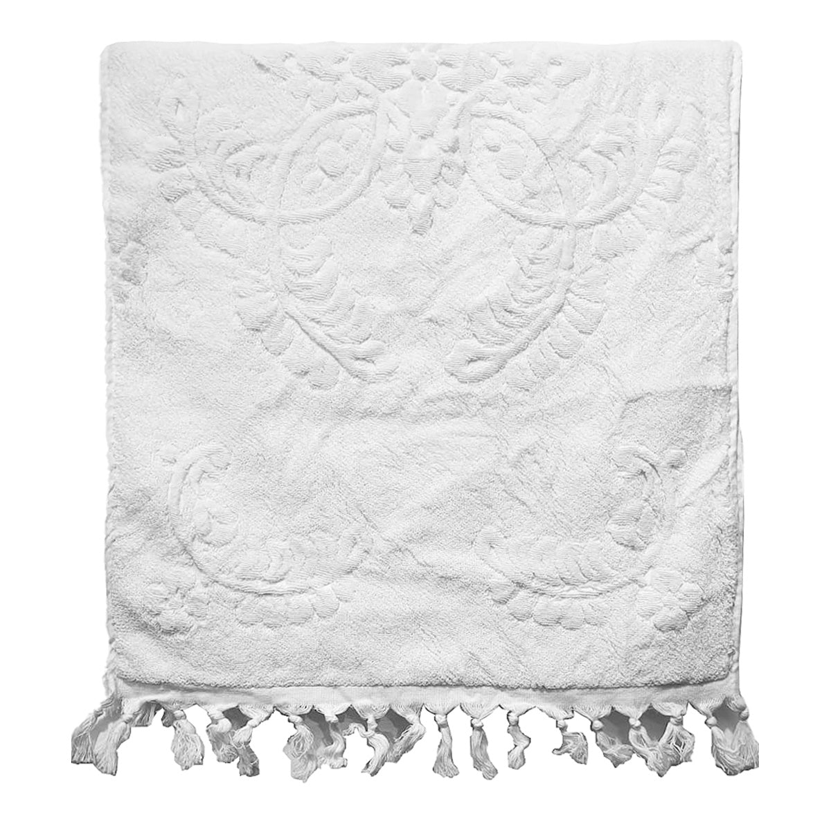 Bursa Design Turkish Terry Hand Towel White
