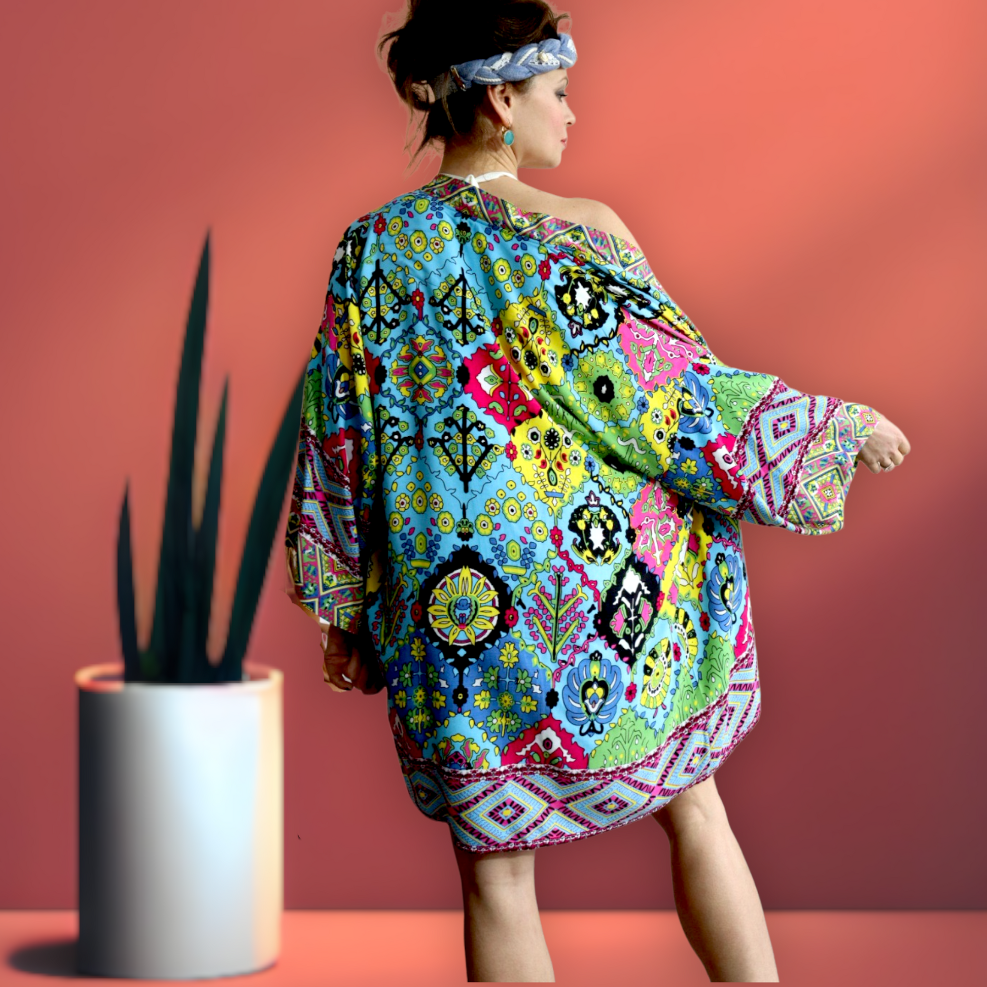 Kaftan kimono dress best sale