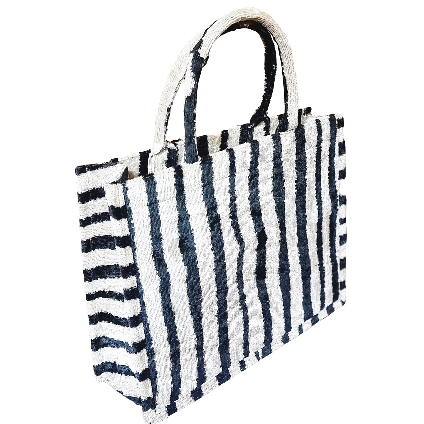 Silk Velvet Ikat Tote Bag