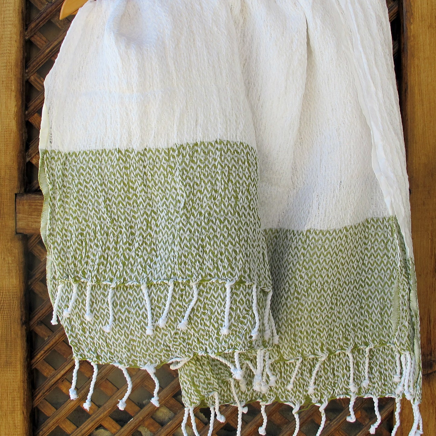 Jude Linen Cotton Turkish Towel Peshtemal Green