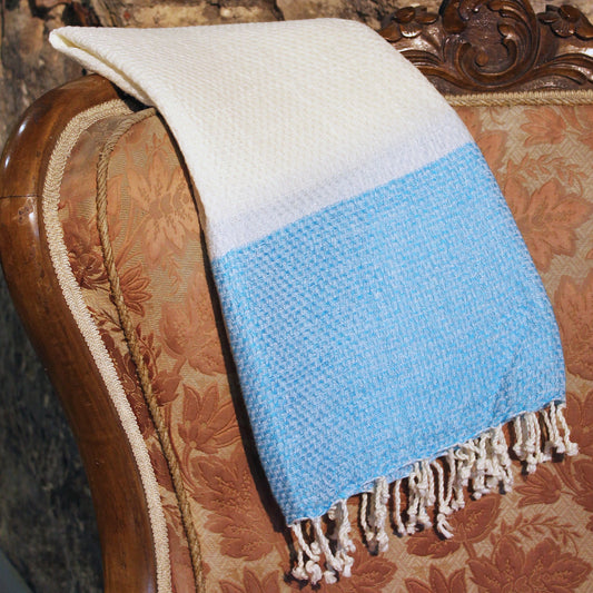 Jude Linen Turkish Towel Peshtemal Blue
