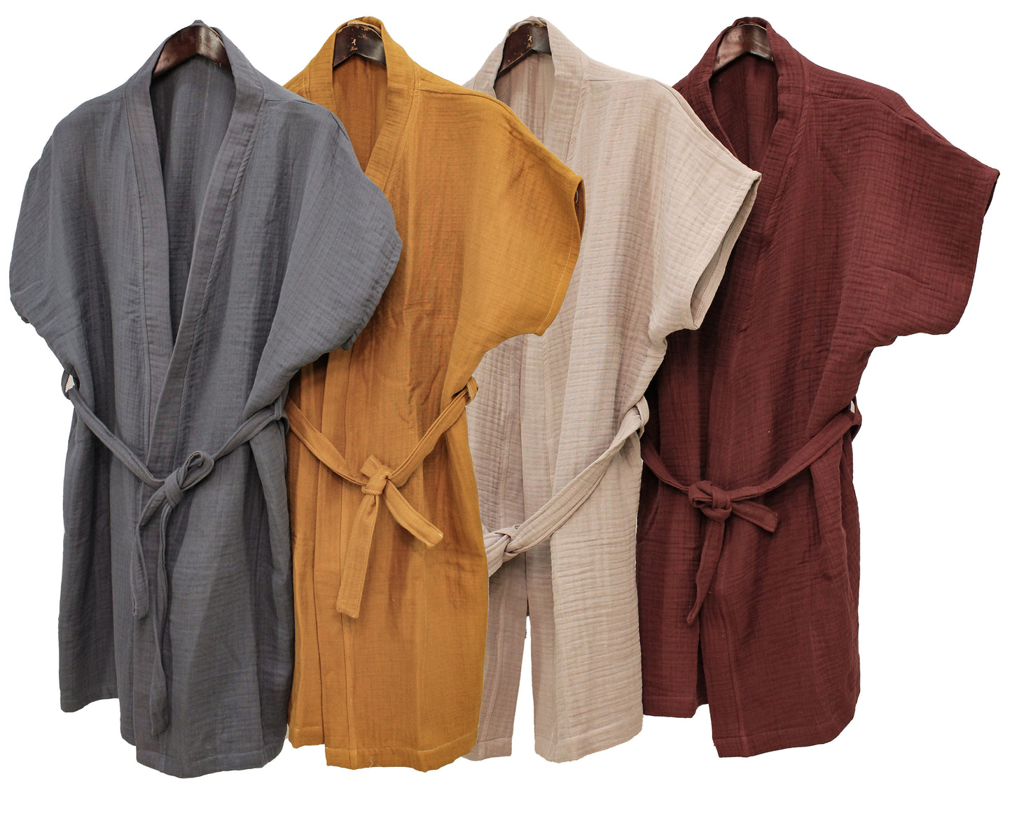 Natural Cotton Muslin Kimono