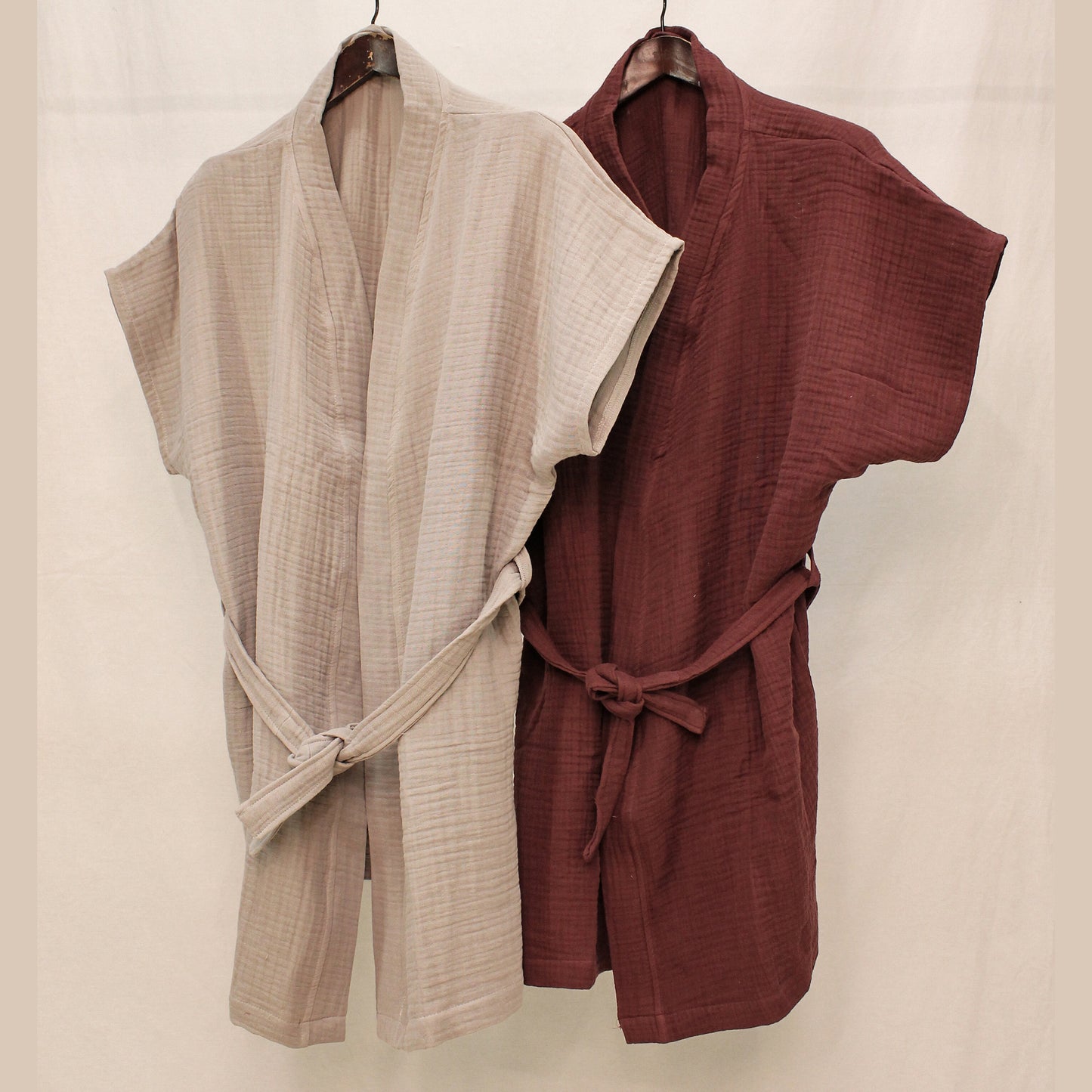 Natural Cotton Muslin Kimono