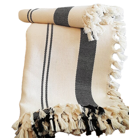 Natural Cotton Turkish Towel Blanket