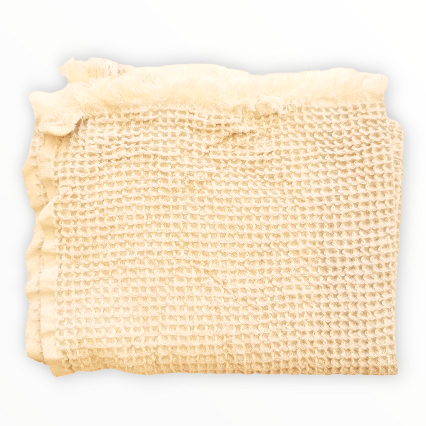 Natural Cotton Waffle Woven Turkish Hand Towel, Kitchen Towel, Guest Towel