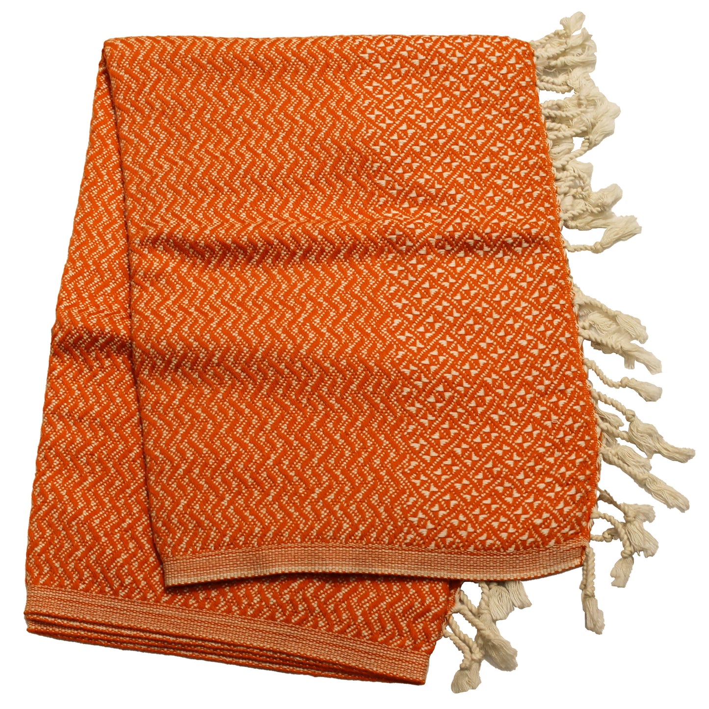 Linen Cotton Orange Turkish Towel