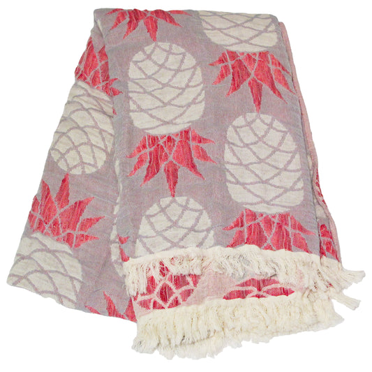 Pineapple Pink Turkish Towel