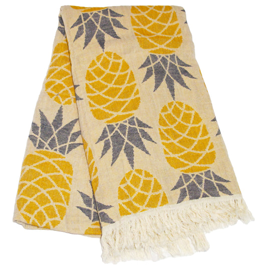 Pineapple Yellow Turkish Towel
