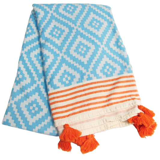 Pon Pon Pestemal Turkish Towel Grey