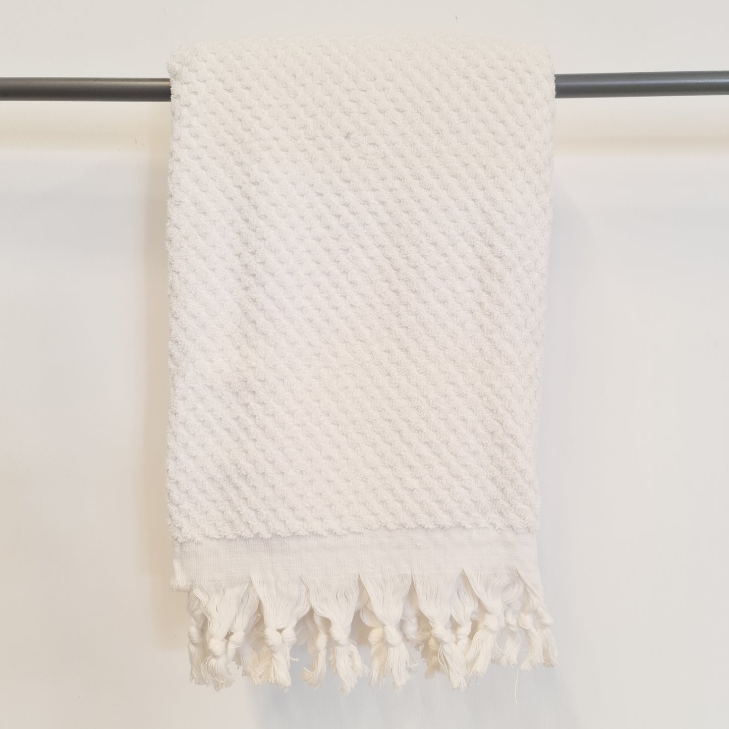 Turkish Hammam Bath Terry Towels White Dotted