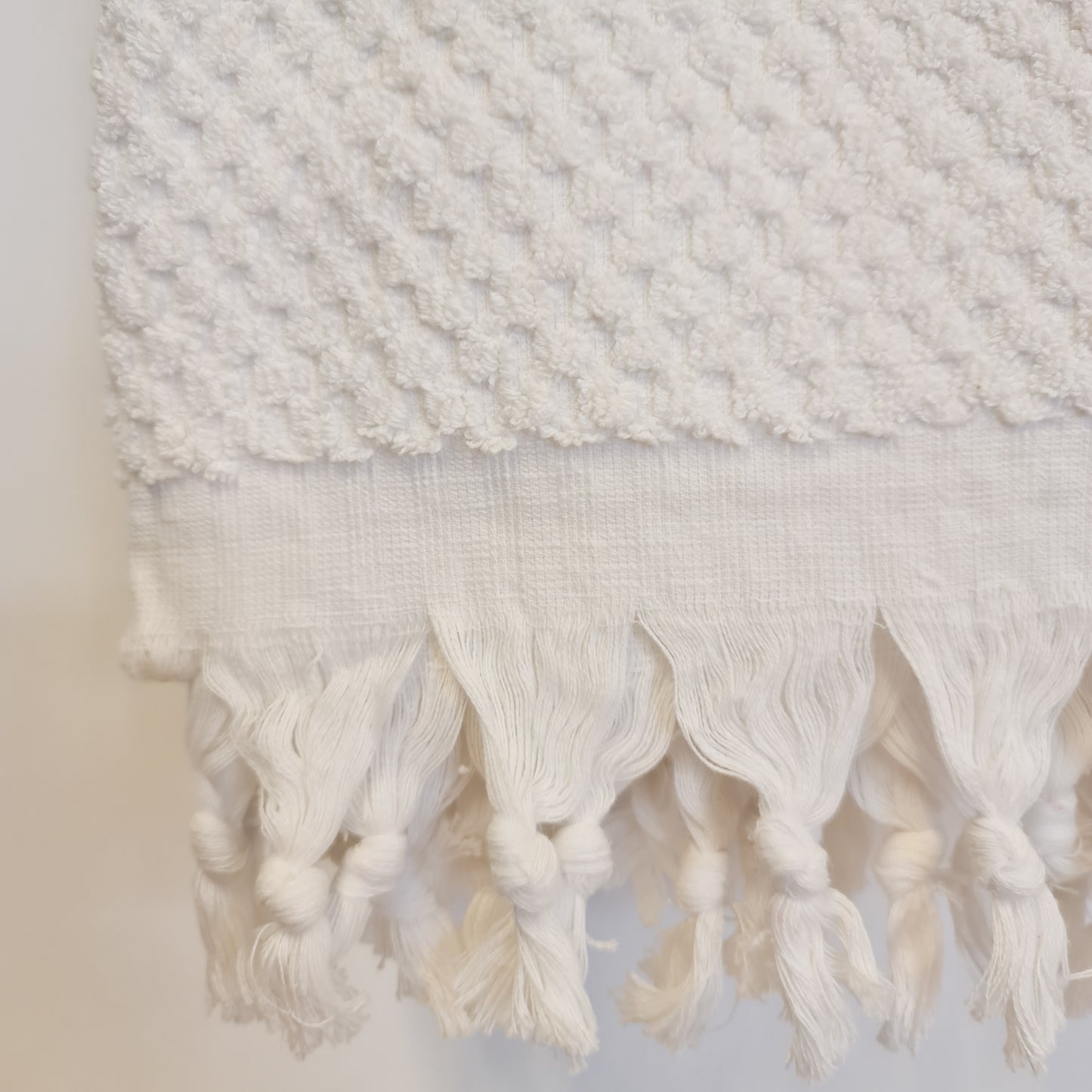 Turkish Hammam Bath Terry Towels White Dotted