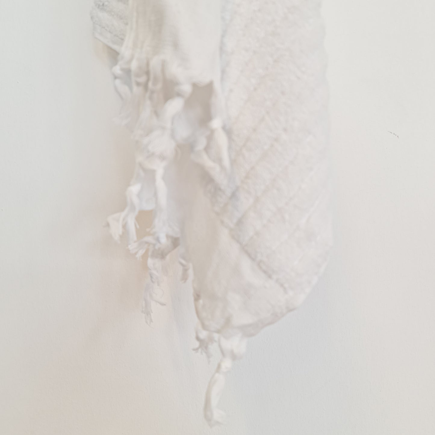 Turkish Hammam Terry Hand Towels White Stripe