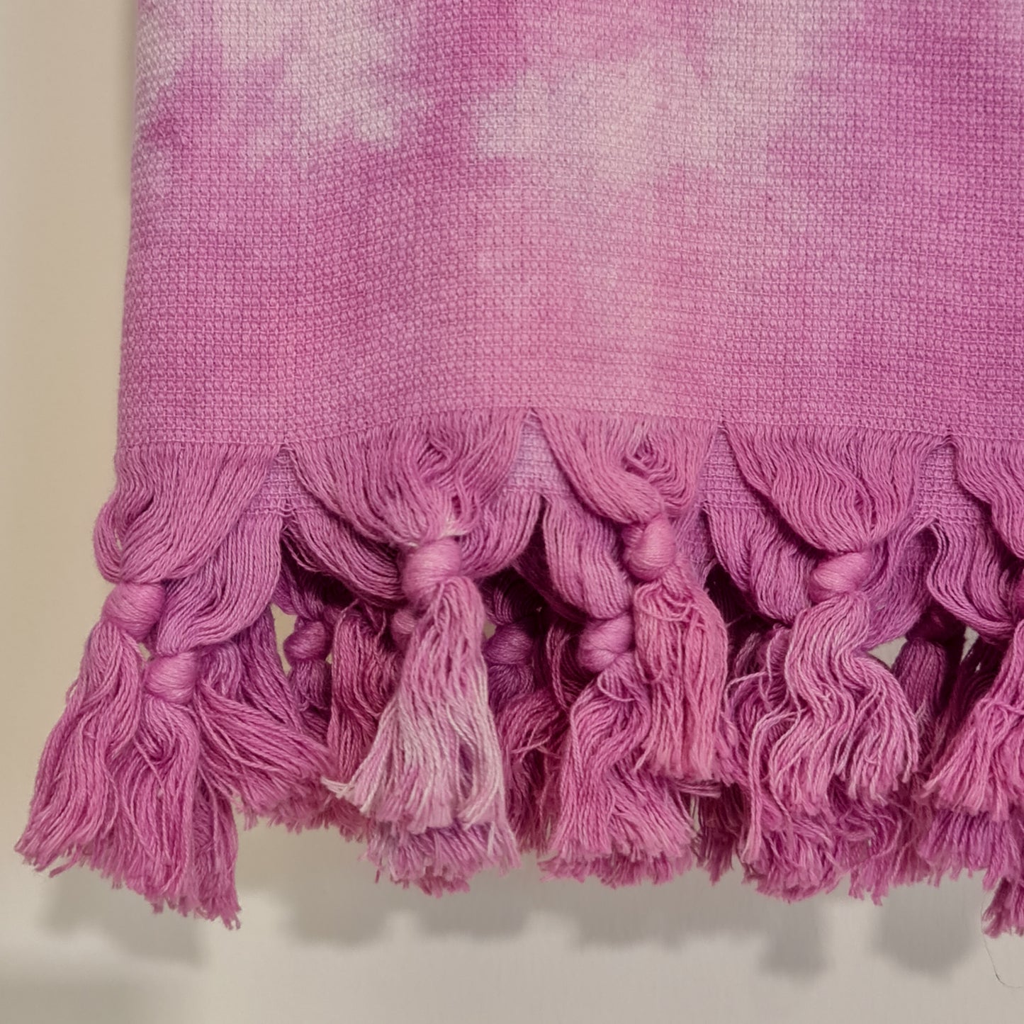 Turkish Terry Cotton Bath Towel Tie-Dye Purple