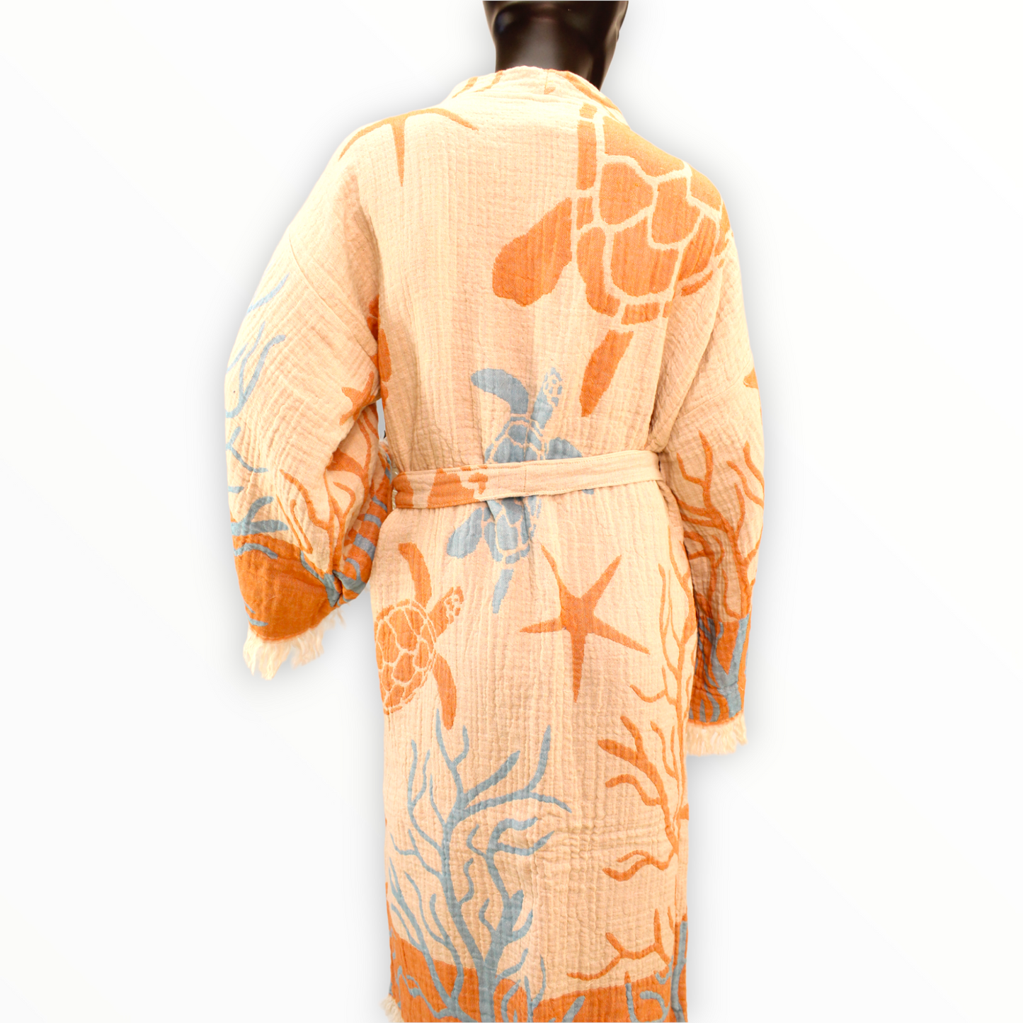 Turkish Towel Bathrobe Kimono Kaftan