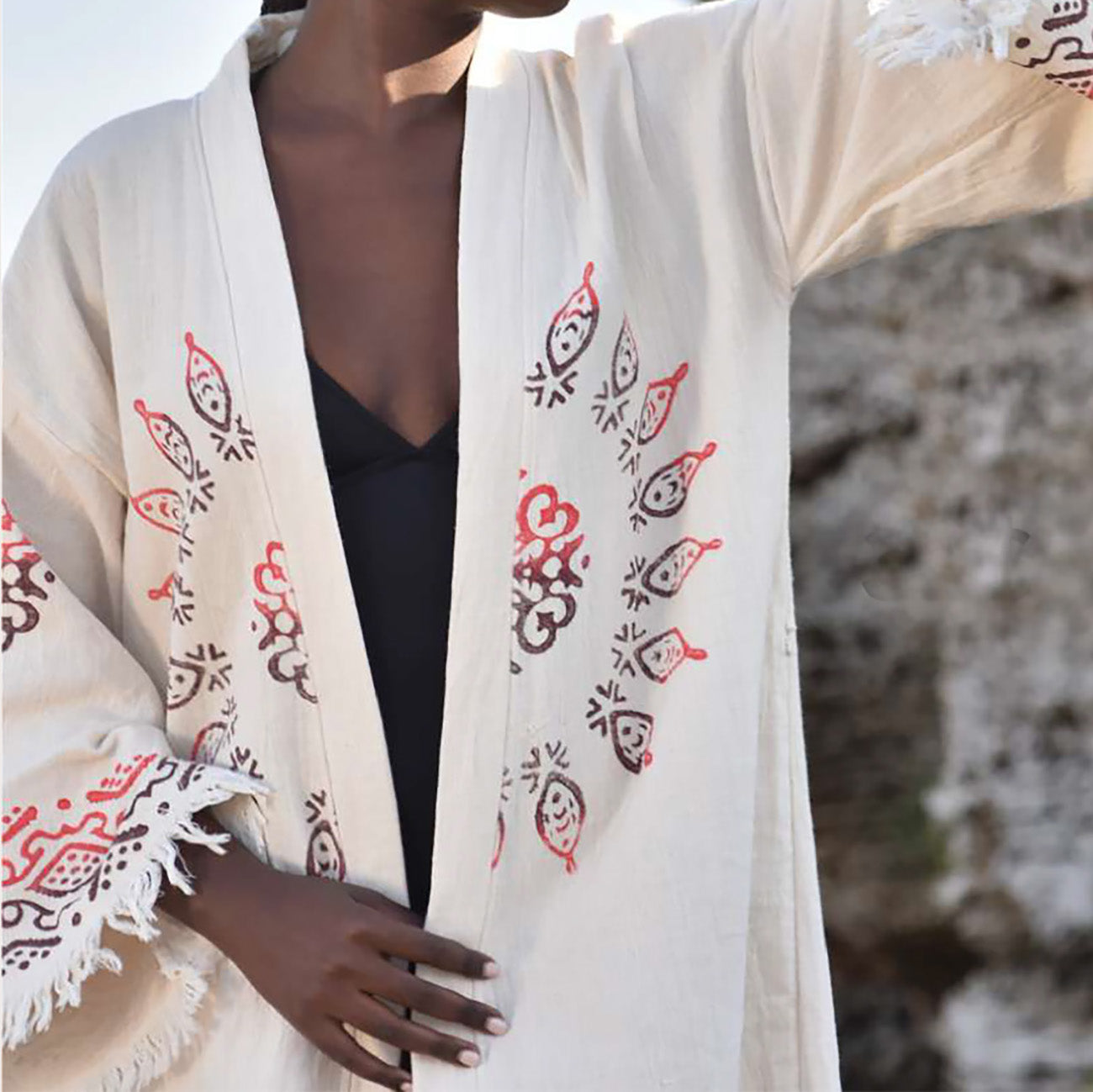 Turkish Towel Kimono Kaftan Bathrobe Ayurveda Design