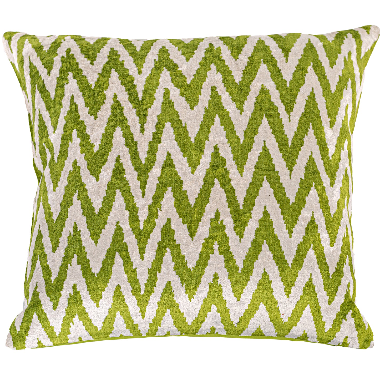 Silk Velvet Ikat Pillow